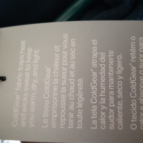 Under armour,blue athleisure top water resistant, fitted. - Picture 3 of 4